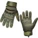  airsoft glove touch screen correspondence knuckle guard attaching full finger gloves bike cycling outdoor ( green, L)
