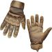  airsoft glove touch screen correspondence knuckle guard attaching full finger gloves bike cycling outdoor ( beige, L)