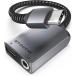 USB Type C to 3.5mm слуховай аппарат конверсионный адаптор 2in1 DAC установка Hi-Fi качество звука ( серый, 1 Paquet)