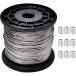���C���[���[�v �X�e�����X���C���[1.5mm �_�� �p�� 8�����^ SUS304 ���a1.5mm(1.5mmx100m 50��)
