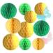  honeycomb ball 10 piece set refreshing decoration attaching Event equipment ornament wedding birthday .( green base )