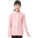  Rush Guard Kids купальный костюм контакт охлаждающий Q-MAX UPF50+ UV cut лето ( розовый x белый / простой упаковка версия, 150-160)