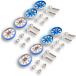  Mini 4WD aluminium ролик Mini 4WD ролик подшипник подшипник ролик 19mm легкий детали 8 шт. комплект взрослый ( оттенок голубого )