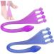  эспандер стрейч подошва пара палец тренировка 2 шт. комплект голубой & лиловый ( голубой 1 шт. & лиловый 1 шт. )