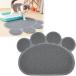  кошка удаление песка коврик скол .. предотвращение туалет еда коврик собака домашнее животное коврик ... предотвращение скольжения ( серый )