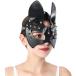  кожа маска заяц маска половина маска sexy маска животное маска маскарадный костюм заяц. уголок party свободный размер punk ( Short уголок )