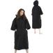  surfing in s tractor .. Surf poncho sauna poncho towel ( black )