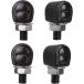 [ сменный товар ] LED мотоцикл указатель поворота маленький размер Mini мотоцикл 2W M8 клапан(лампа) 12V custom модифицировано ( черный, 4 шт )