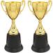  Trophy cup золотой цвет Gold праздник party спорт соревнования . товар ( Gold, общая длина примерно 20cm ( круг форма подставка 2 шт ))