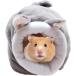  хомяк дом house . пол гнездо коробка Momo nga мелкие животные теплый .. дом стирка возможность ( серый )