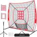  бейсбол сеть Baseball сеть тренировка для сетка мяча pitch ng сеть бейсбол прибор ( ( круг дыра / красный ), 212x212x108)