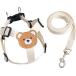  Lead имеется Harness для домашних животных . прогулка .. узор симпатичный ( слоновая кость )