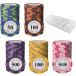  Poe машина chip Casino chip маджонг игра монета кейс для хранения (50*100*500*1000*5000 каждый 20 листов итого 100 шт. комплект )