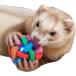  хорек игрушка мяч мелкие животные игрушка диаметр 6cm колокольчик ввод звук ...TPR Raver производства .... развлечение собака кошка ( многоцветный )