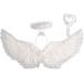  ангел костюм костюмированная игра крыло вечеринка Angel симпатичный 3 позиций комплект ( белый )