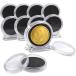 HOTQ монета Capsule кейс 40mm дисплей подставка место хранения подставка есть прозрачный защита памятная монета 10 шт ( прозрачный )