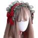 morytrade готический головной убор кружевная лента имеется украшение для волос bita- серия Лолита способ чёрный темно-синий Halloween ( wine red )