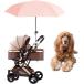 собака для домашнее животное Cart для зонт от солнца подставка навес складной подставка имеется ( розовый, диаметр 91cm)