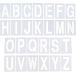  stencil plate Британия знак алфавит A-Z знак type спрей дуть . установка MDM ( белый, 25cm)