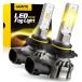 AUXITO 9145 LED Fog Light Bulbs, 6000LM 3000K Amber Yellow Light, 300% Brightness H10 9140 9045 9040 Led Fog Lights, CSP LED Chips, DRL Replacement fo