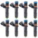 Kacrik (8PCS) Suit engine injector 5C3Z-9F593-DA Compatible with Ford 2005-2007 F150 F250 F350 Expedition Super Duty Lobo, para: Lincoln Mark LT Navig