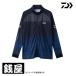  Daiwa DE-7326 длинный рукав dry рубашка полный Zip голубой M