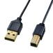 掠ץ饤 ˺USB֥ (USB2.0 A-B) ֥å 0.5m KU20-SL05BK