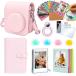 [instax mini12 для ] Cheki альбом кейс Cheki держатель др. аксессуары 8 позиций комплект [ розовый ]
