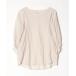 [Aer] длинный рукав блуза FREE бежевый женский 