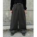  слаксы STUDS BARREL RACK WOOL LIKE SLACKS| заклепки barrel rek шерсть Like слаксы мужской женский 
