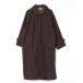 [flaner] пальто с отложным воротником FREE темно-коричневый женский 