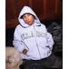  Parker PERFORATED LEATHER LOGO ZIP UP HOODED SWEATSHIRT мужской женский 