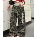  тренировочный брюки джерси камуфляж широкий тренировочный брюки Британия знак принт кромка draw код настройка возможно Street женский 