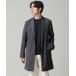 [NANO universe] Пальто Честерфилд M верх серый мужской 