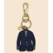  брелок для ключа kau кожа темно-синий блейзер ключ fob