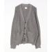 [Lui's] вязаный кардиган FREE серебряный мужской 