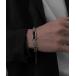  браслет черный Stone серебряная цепь браслет / мужской (T3) мужской 