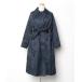 [green label relaxing] пальто с отложным воротником 36 темно-синий женский 