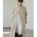 [EKCOOKIES] Пальто Честерфилд M бежевый женский 