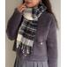  muffler палантин [TWEED MILL/ твид Mill ] боковой стежок шерсть проверка muffler женский 