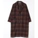 [CIAOPANIC] в клетку Пальто Честерфилд FREE Brown женский 