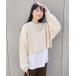 [FREAK'S STORE] вязаный ансамбль свободный "теплый" белый женский 