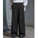  слаксы [SERACE]One tuck drape wide straight slacks / 1 tuck dore-p широкий распорка слаксы me