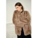  no color пальто пальто Coco Faux Fur Coat no color меховое пальто женский 