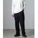 [NANO universe] брюки L черный мужской 