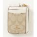 [COACH] футляр для карточек - бежевый женский 