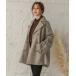 [La-gemme] бушлат свободный grayish бежевый женский 