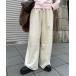 [CIAOPANIC TYPY] тренировочный брюки LARGE "теплый" белый женский 