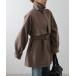  тренчкот пальто 2WAY цвет средний пальто женский 