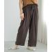 [Crisp] легкий брюки FREE темно-коричневый женский 